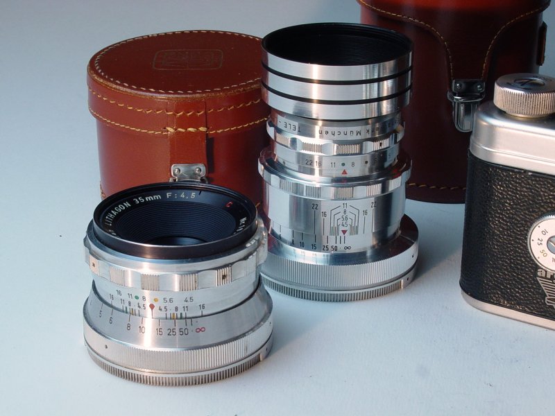 Enna 35mm and Lithagon 100mm lenses