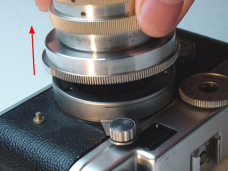 Removing Lenses - Lifting lens away