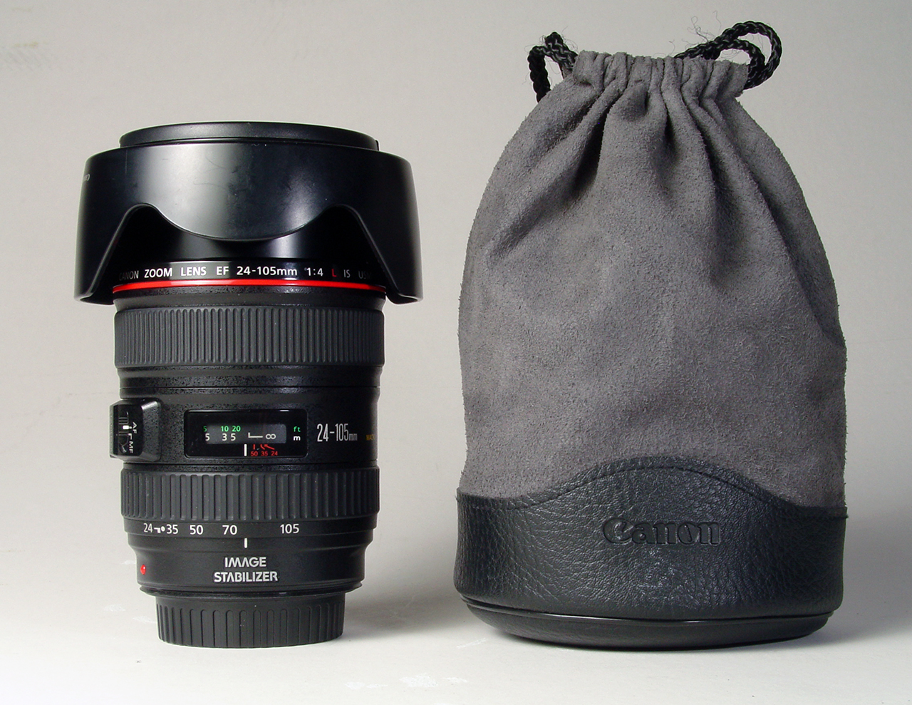 Click to Enlarge - Canon EF 24-105mm f/4.0L IS USM with case