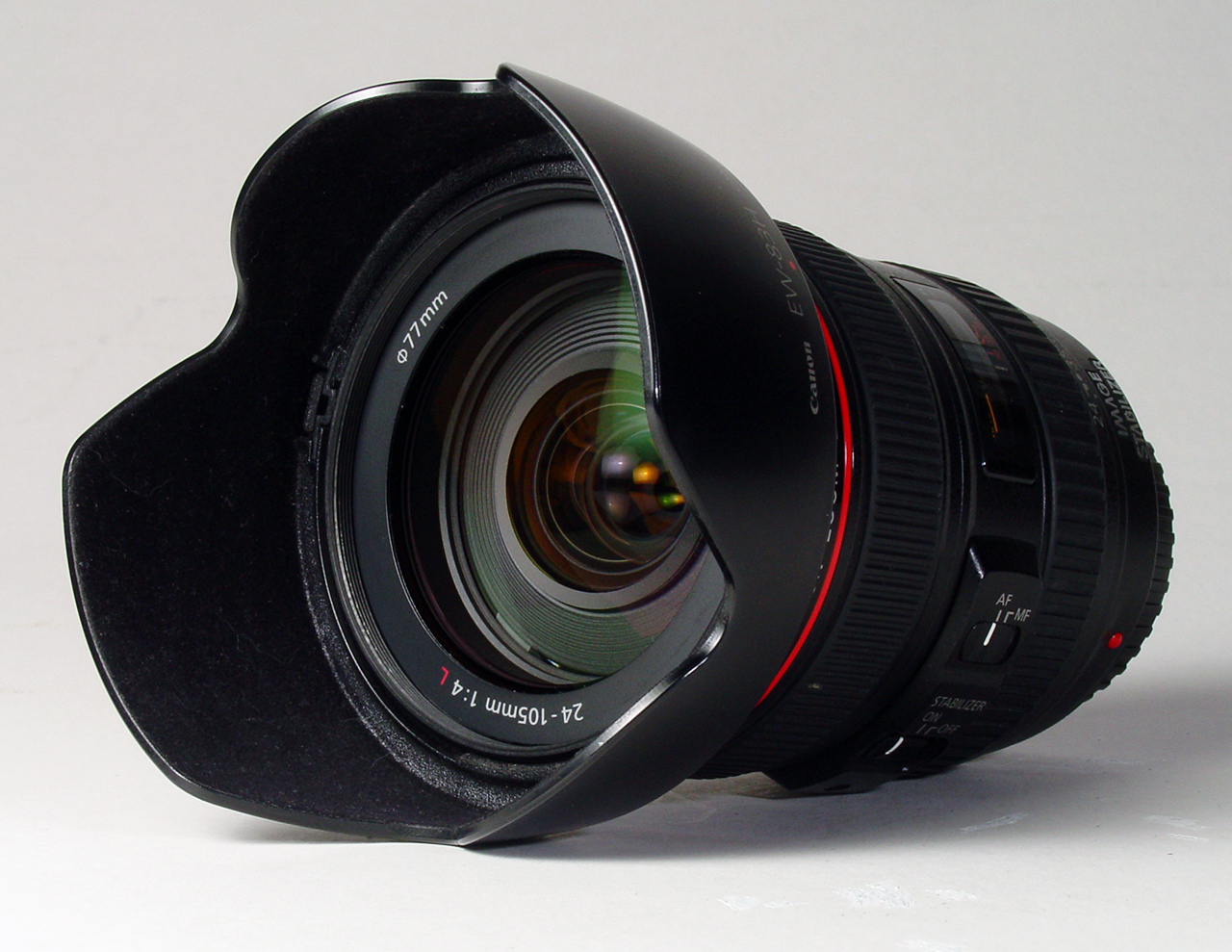Canon EF 24-105mm f/4.0L IS USM with hood