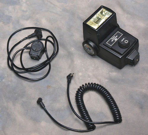 Vivitar 283 with Heavy-duty sync cable and remote sensor lead