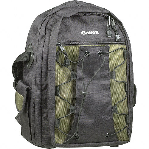 Canon Deluxe Photo Backpack 200EG for Canon EOS SLR Cameras (Black with Green Accent)