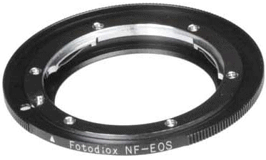 Fotodiox Nikon-to-Canon EOS mount adapter