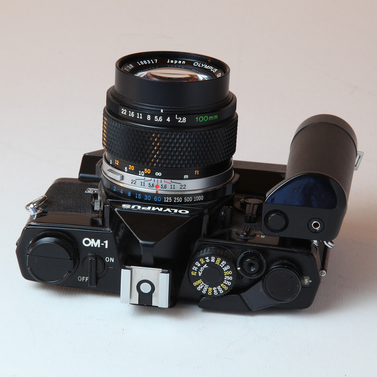 Click to Enlarge - Olympus OM System Winder 2 with OM-1 MD
