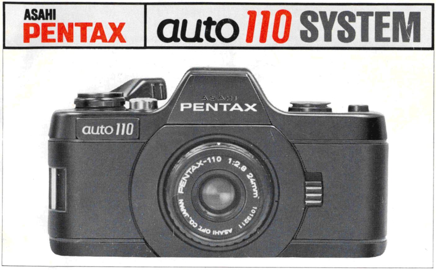 Asahi Pentax auto 110 System Manual Cover