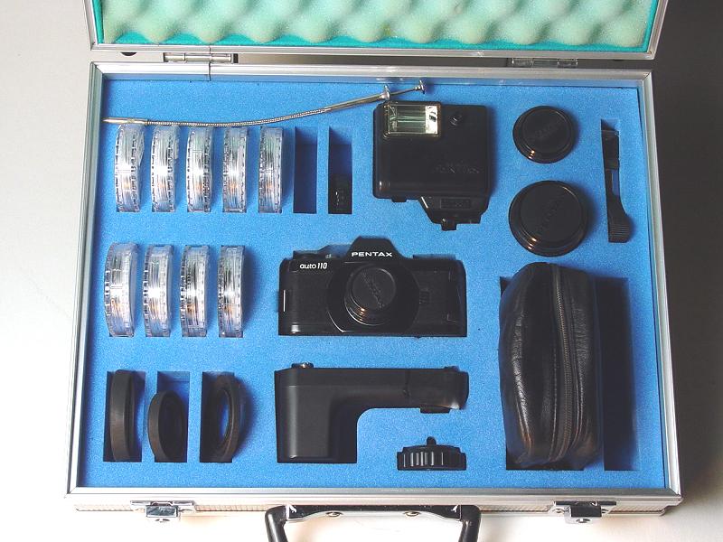 Asahi Pentax Auto-110 SLR System Complete System Kit - Click individual items for more detail