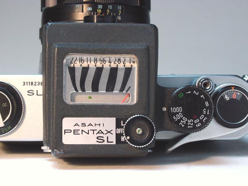 Asahi Pentax CdS Clip-on Exposure Meter for SL - Click to Enlarge