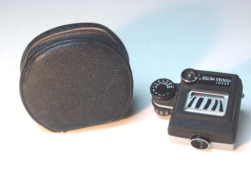 Asahi Pentax CdS Clip-on Exposure Meter and case for S1-S3/H1-H3 series - Click to Enlarge