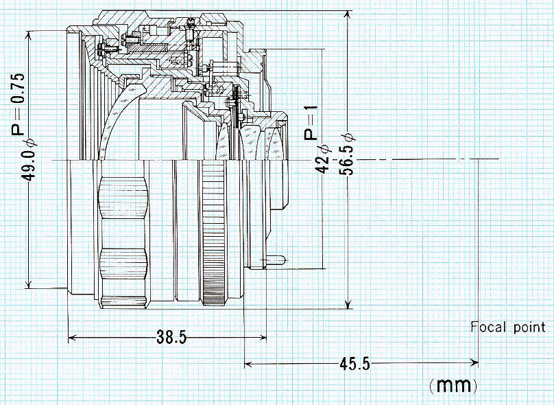 Super-Multi-Coated Takumar 1:3.5/35mm - Image from the Honeywell Pentax Takumar Lens Manual - Download Here!