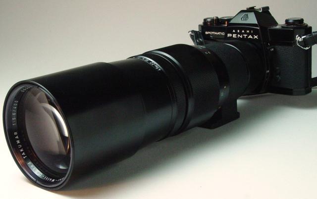 Super-Multi-Coated TAKUMAR 1:5.6/400mm and Spotmatic II - Click to Enlarge