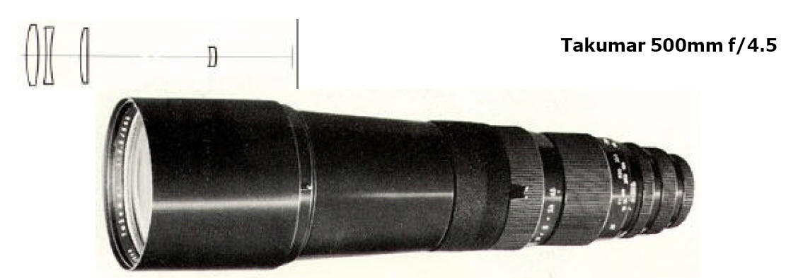 Super-Multi-Coated TAKUMAR 1:4.5/500mm