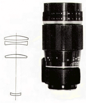 Asahi Takumar 200mm f/3.5 from H3v Operations Manual