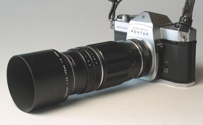Asahi Pentax Tele-Takumar 1:5.6/200mm with Honeywell Pentax Spotmatic - Click to Enlarge