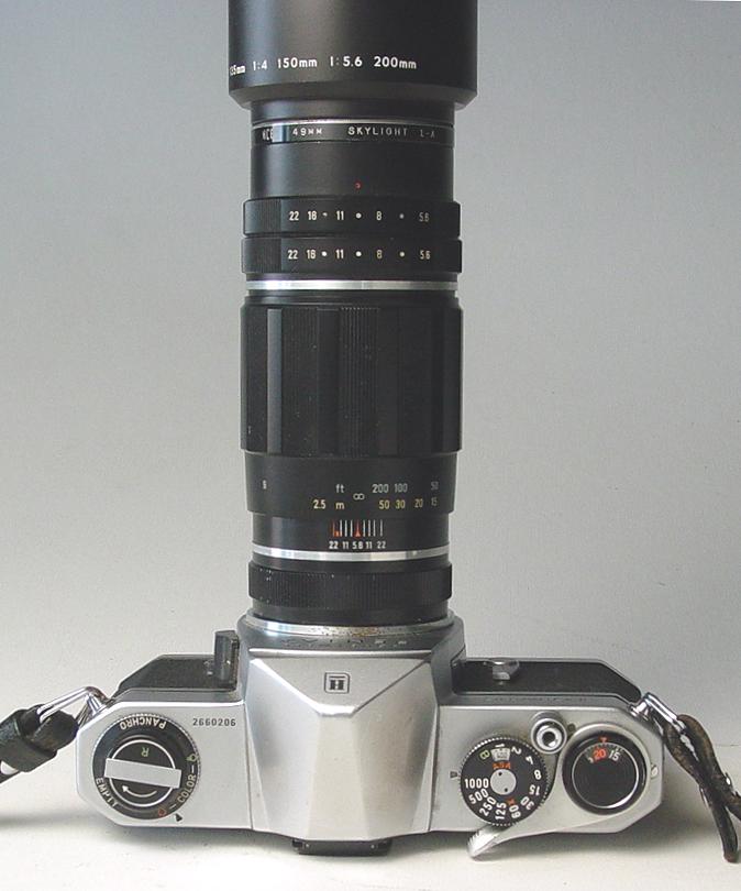 Asahi Pentax Tele-Takumar 1:5.6/200mm with Honeywell Pentax Spotmatic - Click to Enlarge