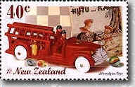 New Zealand Stamp Commemorating Fun Ho! 'Nostalgia' is the fourth of six stamp issues in the Millennium series