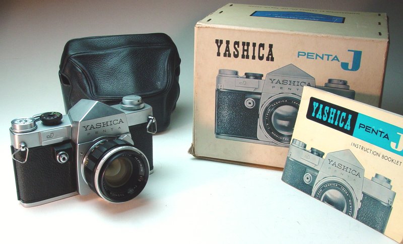 Yashica Penta J with Auto Yashinon 1:2 f=5cm with box, case, and manual