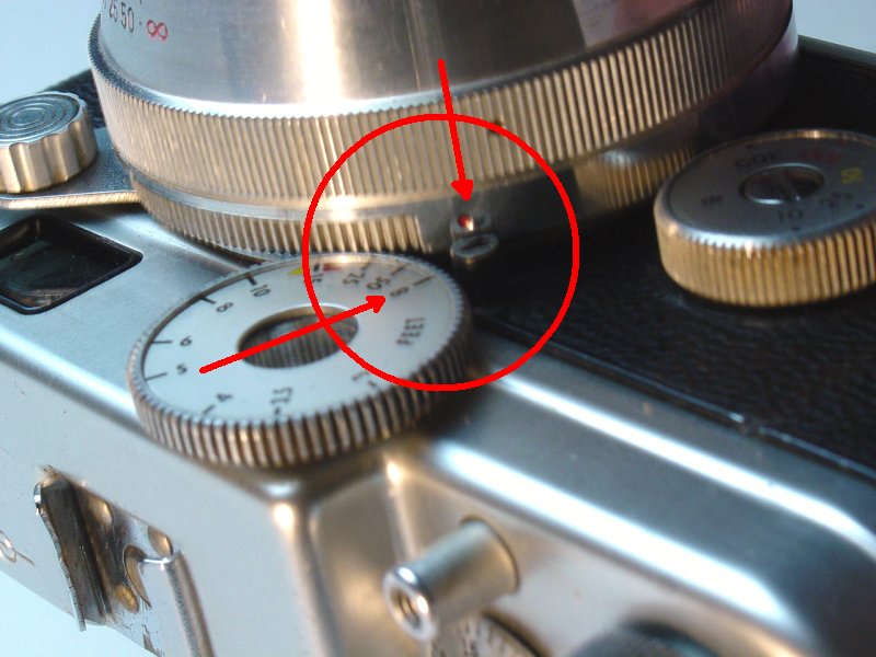 Installing Lenses - Lens barrel index mark and rangefinder infinity setting