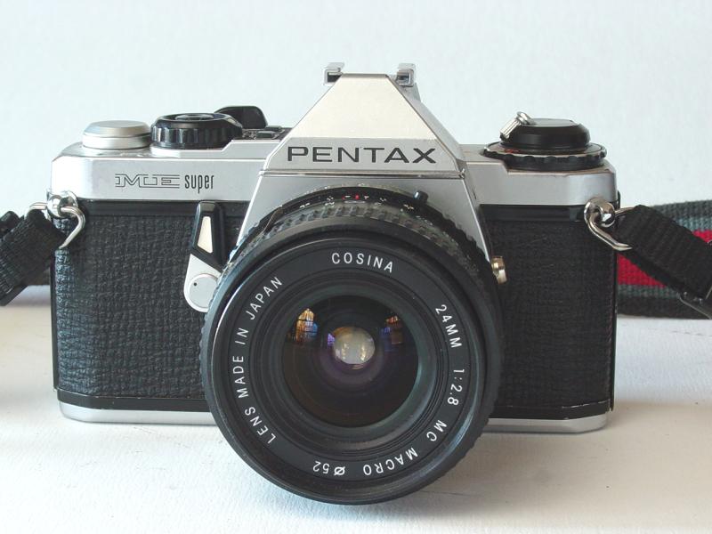 Cosina 24mm 1:2.8 MC Macro with Pentax ME Super